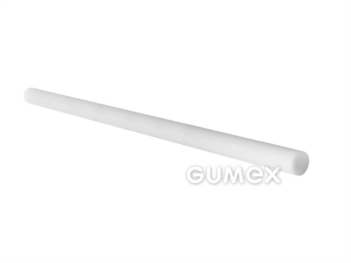 Teflonstab G400, 6mm (6-6,04mm), Länge 1000mm, 51°ShD, PTFE, -200°C/+250°C, weiß, 